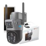 V380 PRO DUAL LENS PTZ SOLAR CAMERA 5.0MP