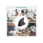 Vertical ergonomic gaming mouse, wireless rechargeable gaming player kit, optical 2.4G mouse, computer, laptop, desktop, USB mouse