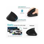 Vertical ergonomic gaming mouse, wireless rechargeable gaming player kit, optical 2.4G mouse, computer, laptop, desktop, USB mouse
