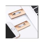Watch-shaped USB flash drive, a 3-in-1 USB 3.0 high-speed mobile flash drive, suitable for mobile phones, tablets, and computers (gold)