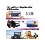 WIFI 4K HD 48 Megapixel Professional 16X Zoom Digital Camera With Flip Screen For YouTube And Live Streaming, 2 Batteries.