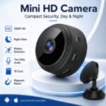 WiFi Smart Security Camera - HD Night Vision, 90° Lens, Motion Detection