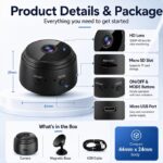 WiFi Smart Security Camera - HD Night Vision, 90° Lens, Motion Detection