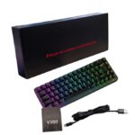 Wired Keyboard 68-Key RGB Backlit Gaming Mechanical Keyboard for Gaming