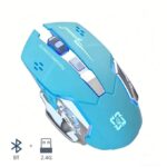 Wireless 2.4G Rechargeable 5.2 Bluetooth Silent Game Mouse