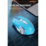 Wireless 2.4G Rechargeable 5.2 Bluetooth Silent Game Mouse