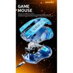 Wireless 2.4G Rechargeable 5.2 Bluetooth Silent Game Mouse