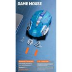 Wireless 2.4G Rechargeable 5.2 Bluetooth Silent Game Mouse