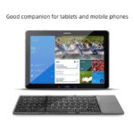 Wireless Bluetooth Foldable Keyboard With Touchpad - Gray