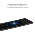 Wireless Bluetooth Foldable Keyboard With Touchpad - Gray
