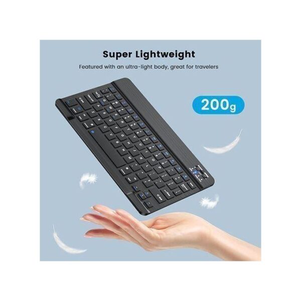 Wireless Bluetooth keyboard compatible with phones and tablets