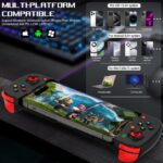 Wireless Game Controller for iPhone iOS Android PC, Bluetooth Gamepad Joystick with Back Button