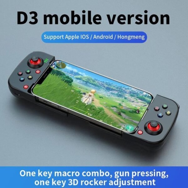 Wireless Game Controller for iPhone iOS Android PC, Bluetooth Gamepad Joystick with Back Button