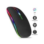 Wireless Mouse Bluetooth 5.2 2.4G Silent Rechargeable Computer Mouse