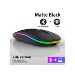 Wireless Mouse Bluetooth 5.2 2.4G Silent Rechargeable Computer Mouse