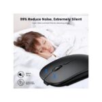 Wireless Mouse Bluetooth 5.2 2.4G Silent Rechargeable Computer Mouse
