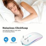 Wireless Mouse Rechargeable Bluetooth Mouse for Laptop PC Computer