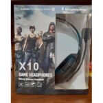 X10 Single jack Headphones Over-The-Ear Earphones Gaming Series with Microphone Design Headphone Headset for Laptop & phone