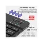 10" Wireless Bluetooth Keyboard, Portable Slim Precision Keypad