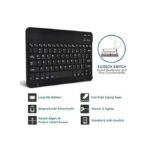 10" Wireless Bluetooth Keyboard, Portable Slim Precision Keypad