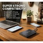1TB External SSD - Ultra-Fast Portable Solid State Drive, High-Speed External Hard Drive for MacBook, PC, & Mobile Phone
