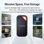 1TB Portable USB 3.1 SSD Type-C External Mobile Storage Hard Drive