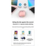 2.4G Rechargeable Wireless Luminous Mouse, Bluetooth Dual-Mode - Black