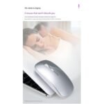 2.4G Rechargeable Wireless Luminous Mouse, Bluetooth Dual-Mode - Black