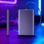 2.5 Inch 1TB Portable External Hard Drive, Aluminum Alloy Matte Shell, USB 3.1