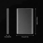 2.5 Inch 1TB Portable External Hard Drive, Aluminum Alloy Matte Shell, USB 3.1