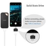 2TB External SSD - USB 3.1, Portable, Black