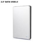 2TB Slim Silver Metal USB3.0 Portable Hard Drive Office Travel Storage