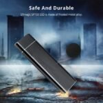 500GB Portable USB 3.1 SSD External Mobile Hard Drive - Black