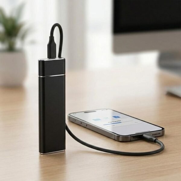 500GB Portable USB 3.1 SSD External Mobile Hard Drive - Black