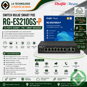 Switch Ruijie Smart PoE RG-ES210GS-P 10 Ports Gigabit good price for sale