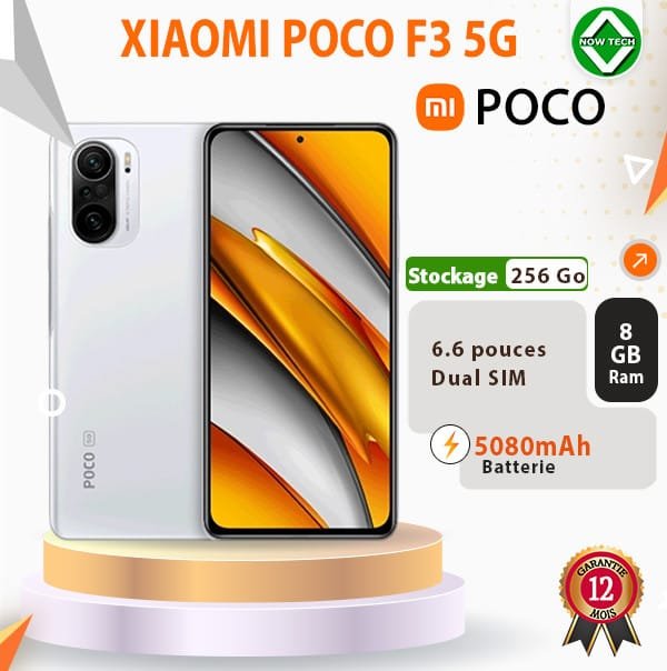 Mobile Phone XIAOMI POCO F3 5G 256GB storage 8GB of RAM good price for sale in Cameroon
