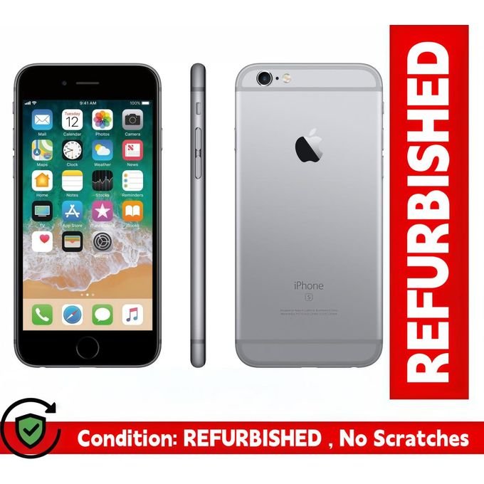 Apple iPhone 6s Grey 32GB 4.7 Inch Retina HD Display 12MP Clear Camera Touch ID Fingerprint Unlock 4G LTE Fast Network