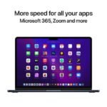Apple MC7X4HN/A MacBook Air 13 (8-Core M2 Chip/16 GB RAM/256 GB SSD/Mac OS sequoia/Liquid Retina), 34.46 cm (13.6 inch), Midnight