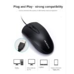 Ergonomic Wired Mouse for Laptop Keyboard 2.4g Black
