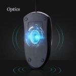 Ergonomic Wired Mouse for Laptop Keyboard 2.4g Black