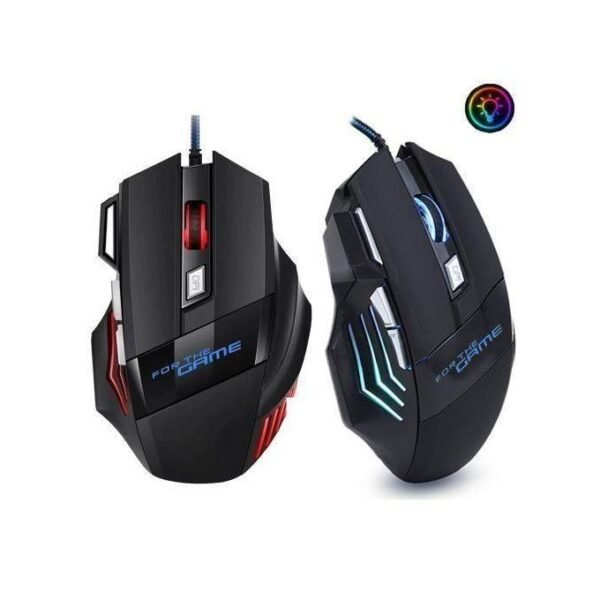 GtyGo Wired Gaming Mouse 7 Functional Keys RGB Light For Game