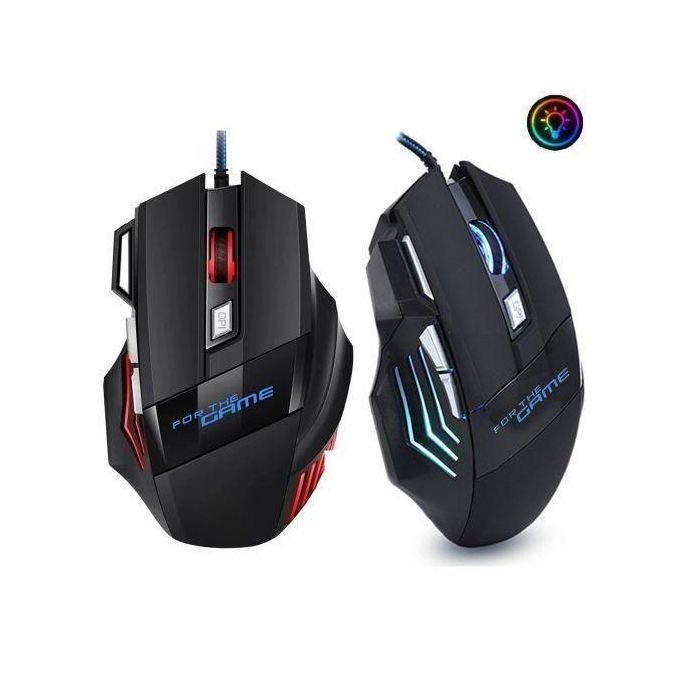 GtyGo Wired Gaming Mouse 7 Functional Keys RGB Light For Game