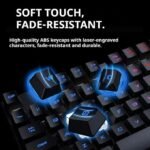 GX30 wired backlit keyboard Cool backlight Ergonomic design Waterproof and dustproof Used for office and games-Black