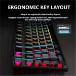 GX30 wired backlit keyboard Cool backlight Ergonomic design Waterproof and dustproof Used for office and games-Black