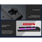 GX330 wired backlit keyboard Cool backlight Ergonomic design Waterproof and dustproof Used for office and games-Black