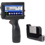 Handheld Inkjet Printer, Portable Handheld Printer Gun for Date, QR Code, Barcodes, Logos & Text Printing on Metal, Plastic, Wood, Glass, Paper