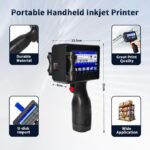 Handheld Inkjet Printer, Portable Handheld Printer Gun for Date, QR Code, Barcodes, Logos & Text Printing on Metal, Plastic, Wood, Glass, Paper