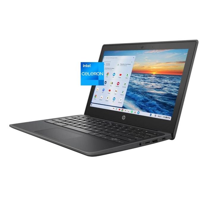 Hp Chrome Laptop 11 G8 Education Edition Intel celeron 4GB RAM -32GB Storage 11.6-inch WLED HD Webcam Chrome OS+ Free Mouse& USB Light For Keyboard