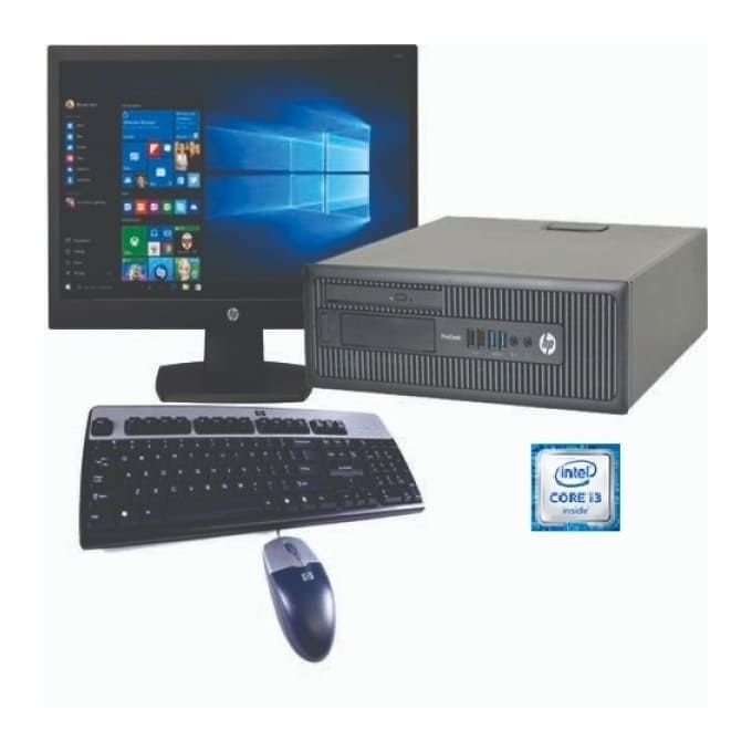 Hp Dual Core 8gb Ram PC + MONITOR Window 10 +Office 16