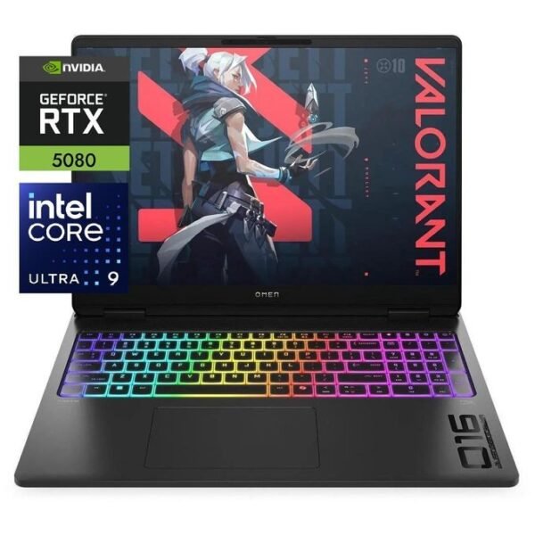 Hp Omen Max 16 Gaming - 64GB RAM / 1TB SSD - Nvidia GeForce RTX 5080 (16GB) - Intel Core Ultra 9 275HX - 16.0" WQXGA IPS 240Hz Display - Windows 11.